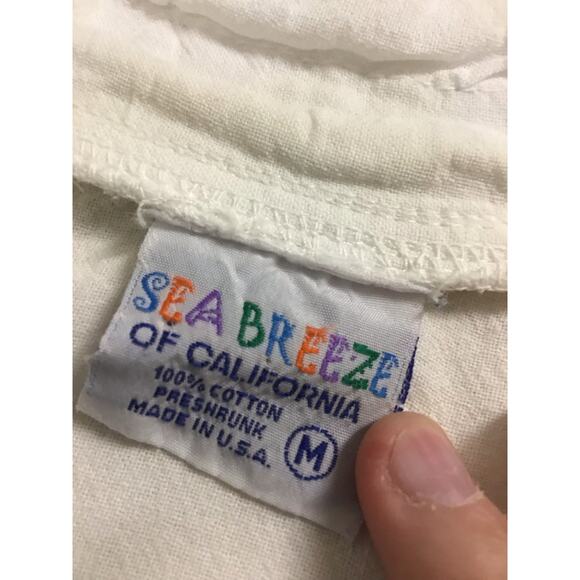 Sea Breeze of California White‎ Button Up Shirt Women's Size Medium - Picture 4 of 5